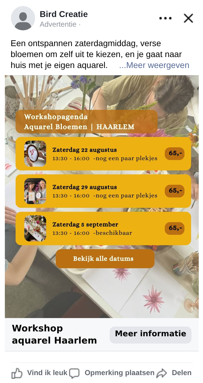 Facebook tijdlijn